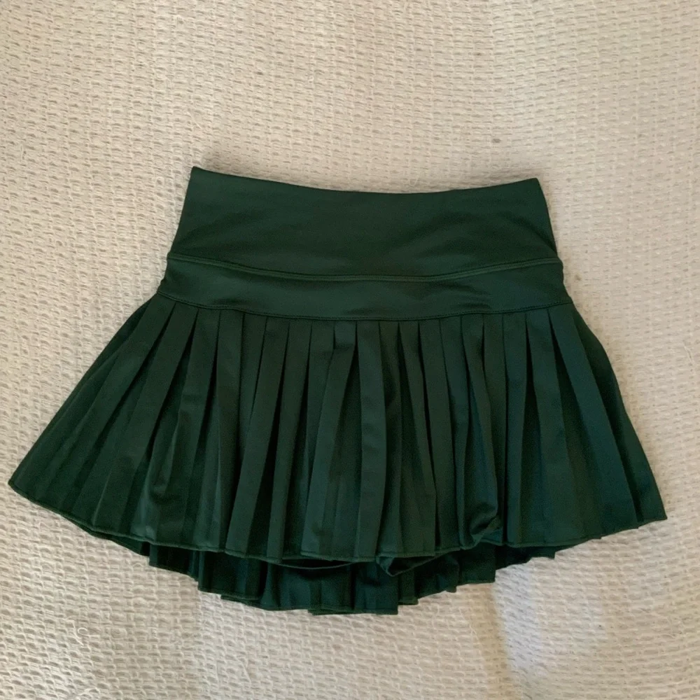Revolve x Gold Hinge Forest Green Pleated Mini Tennis Golf Skort Skirt